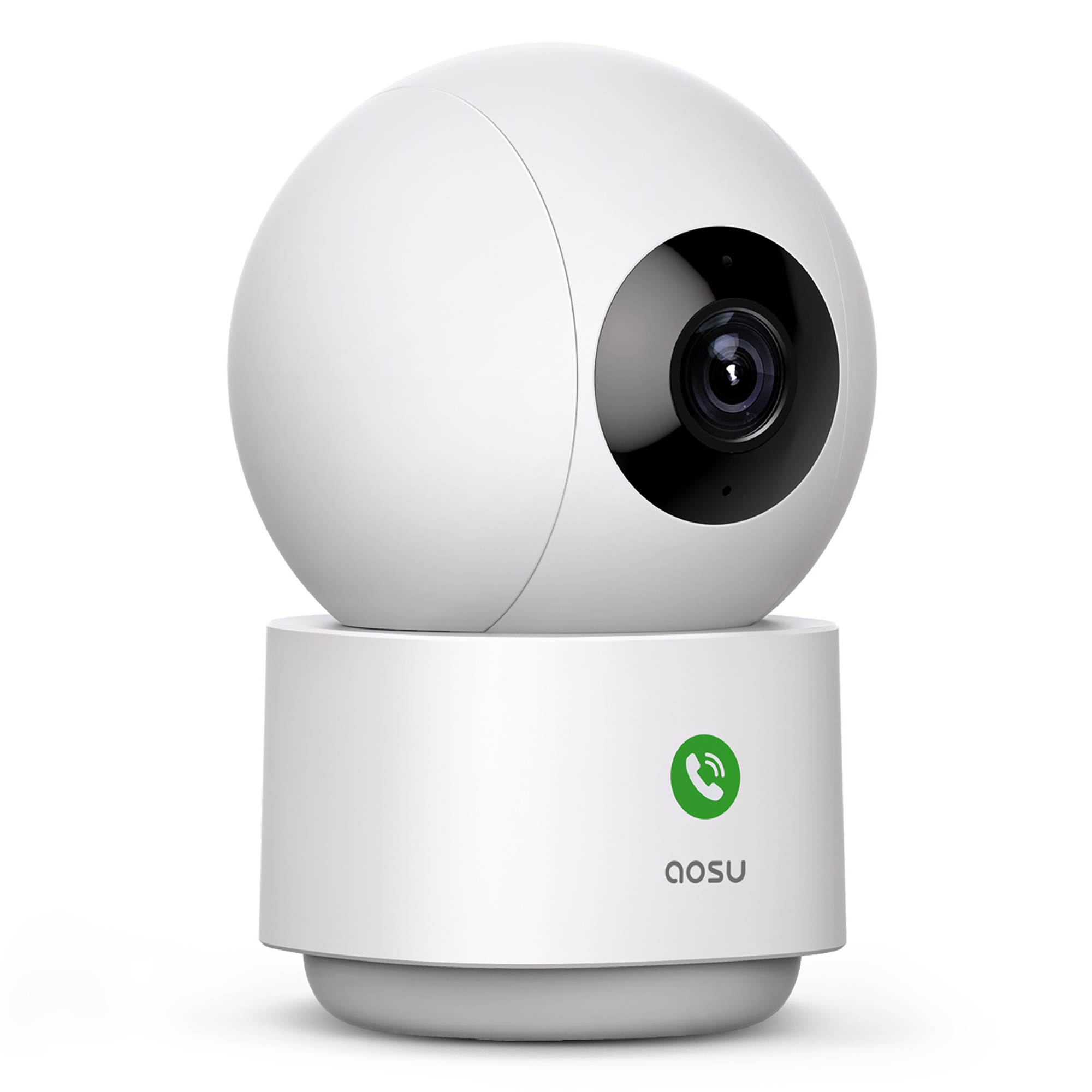 Aosu 2K QHD Wi-Fi Indoor Smart Security Camera and Monitor — 360° PTZ, Smart Motion Tracking, Night Vision, 2-Way Audio, Model# ASUC2E2BH11
